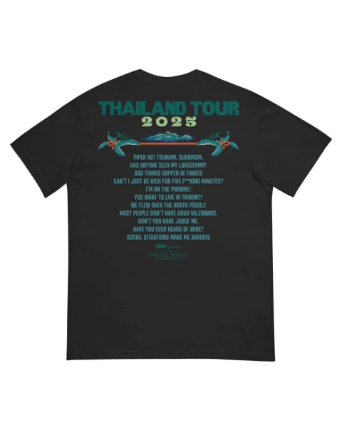 The White Lotus T-Shirt Comfort Colors Thailand Quote Tour