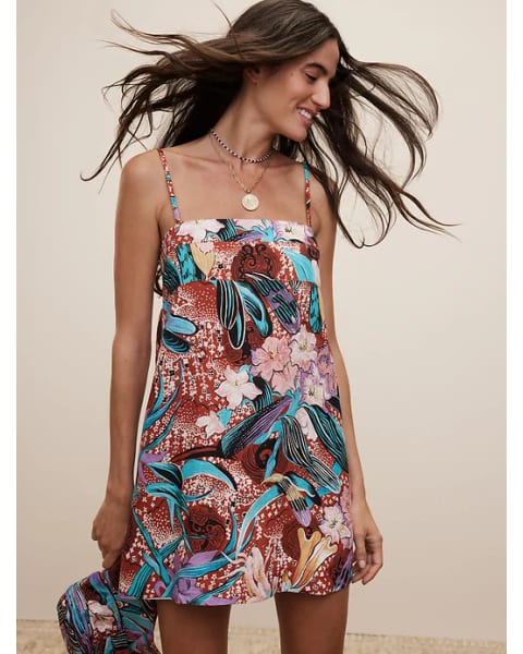 The White Lotus Linen Mini Dress