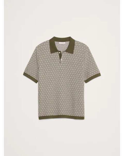The White Lotus Cotton-Silk Sweater Polo