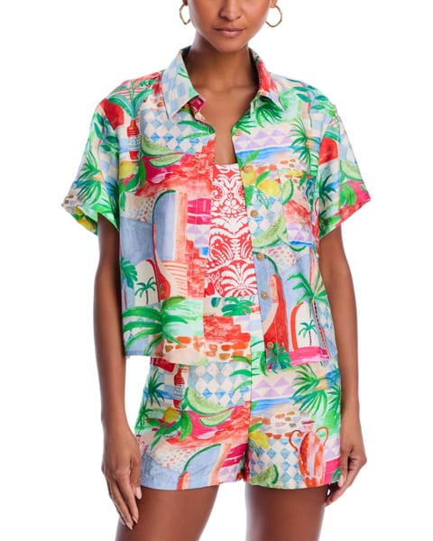 The White Lotus x AQUA Tropical Shirt - Exclusive