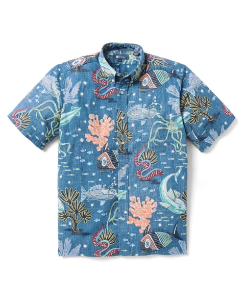 Reyn Spooner Deep Sea Jive / Spooner Kloth aloha shirt