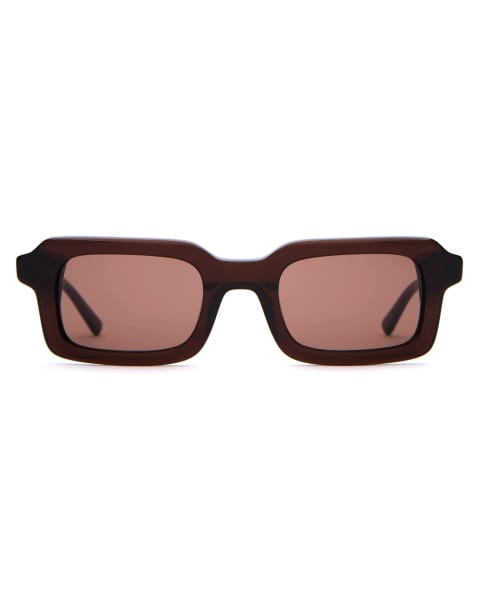 Crap Eyewear The Lucid Blur - Crystal Cola Bio (thick square bioacetate sunglasses)