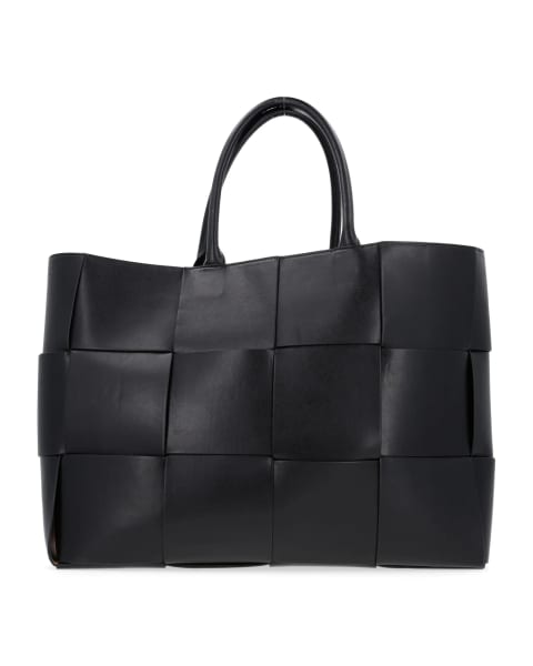 Bottega Veneta Nappa Maxi Intrecciato Large Arco Tote, Black (pre-owned)