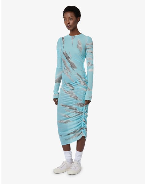 Moschino Archive Clouds Tulle Dress (Azure)
