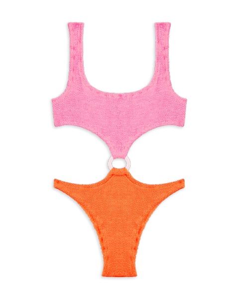 Reina Olga Augusta Swimsuit // Hot Pink & Neon Orange